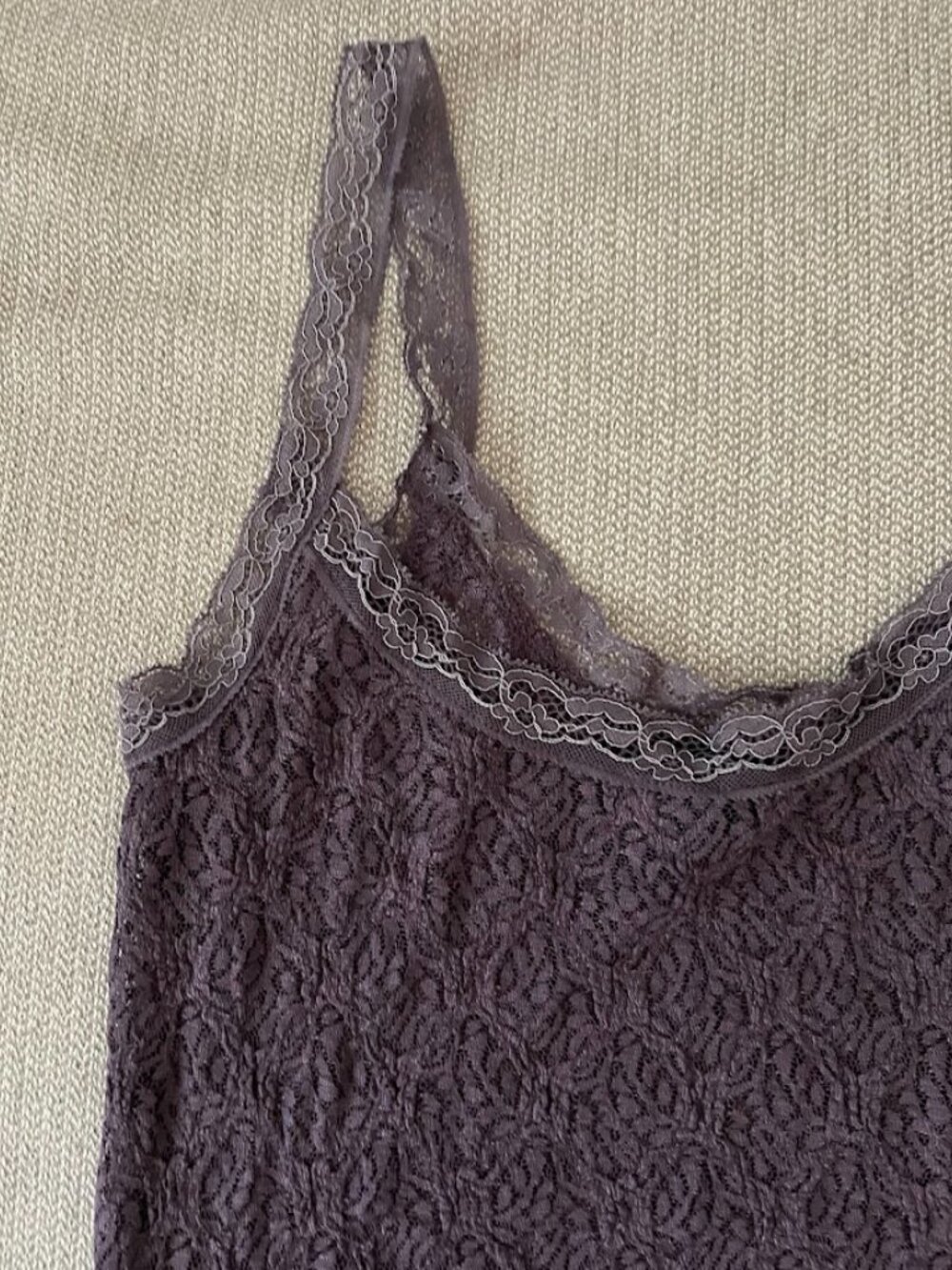 BDG Urban Outfitters Jaida Purple Plum Lace Mesh Tank Top Camisole Size Medium - Picture 2 of 13
